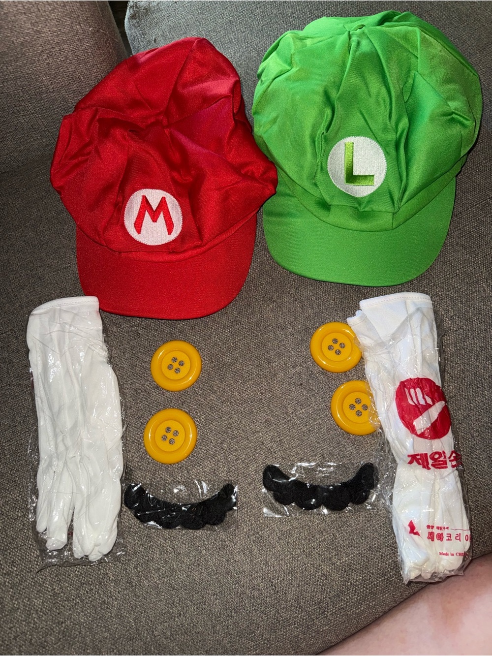 Red & Green Kids Superhero Hat and Accessory Set